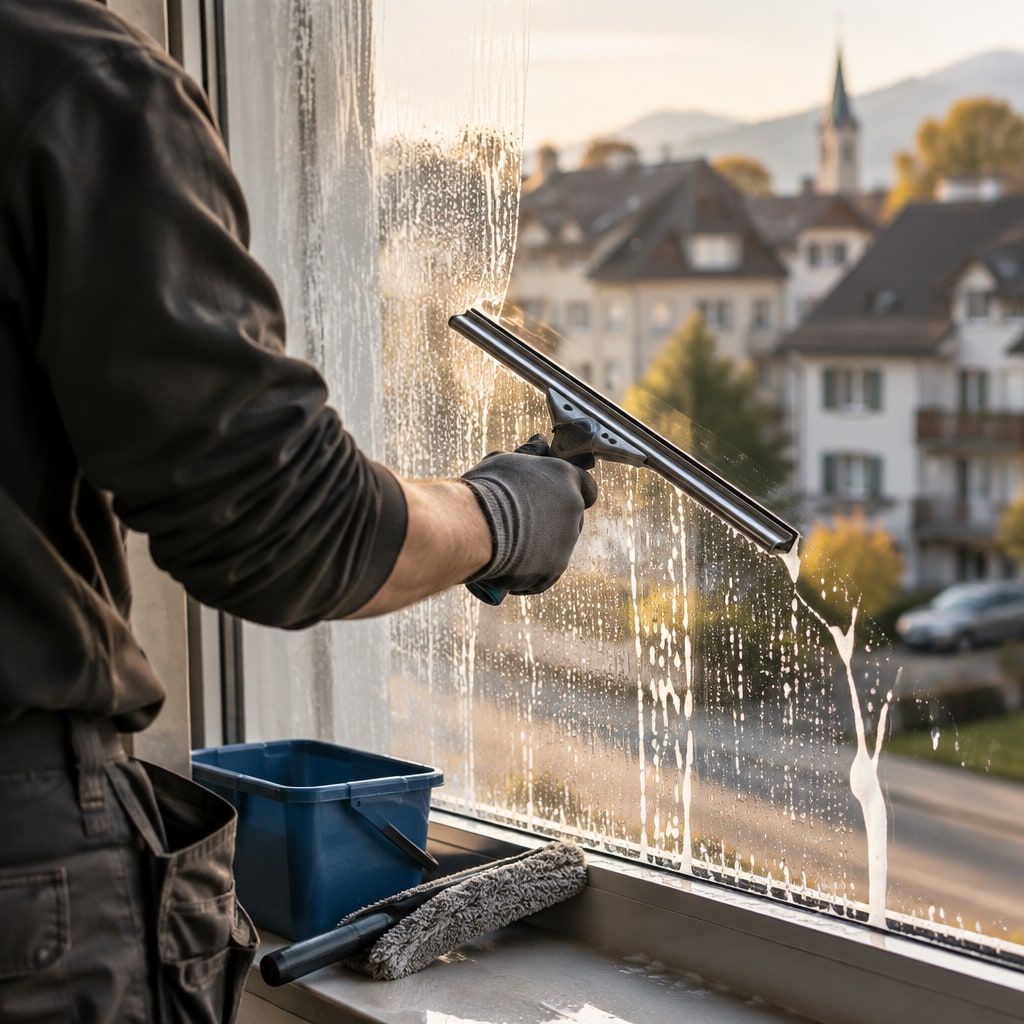 Abziehen einer Fensterscheibe mit dem Profi-Abzieher