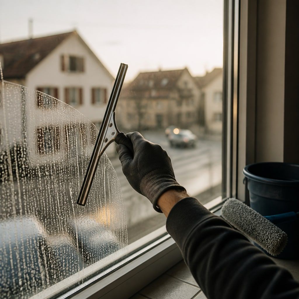Abziehen einer Fensterscheibe mit dem Profi-Abzieher